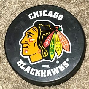 Chicago Blackhawks Hockey Puck
